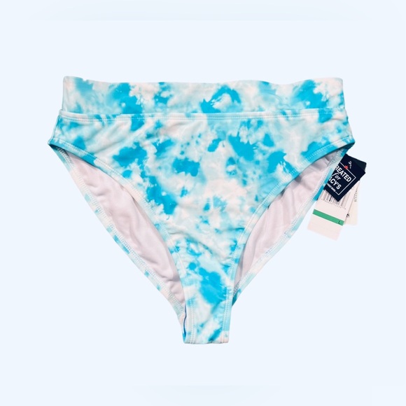 NWT California Waves High Waisted Tie Dye Bikini Bottom - Picture 3 of 9
